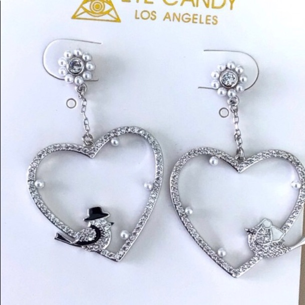 Eye Candy La Marry Me Crystal Earrings 53$
